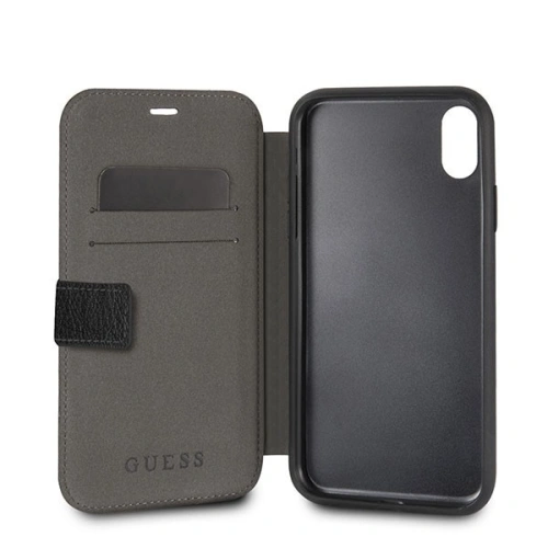 Kup Case Guess GUFLBKPXIGLBK Apple iPhone X/XS schwarz/czarnes Buch Iridescent - GUE026BLK - {ean13} - Sklep Home Screen
