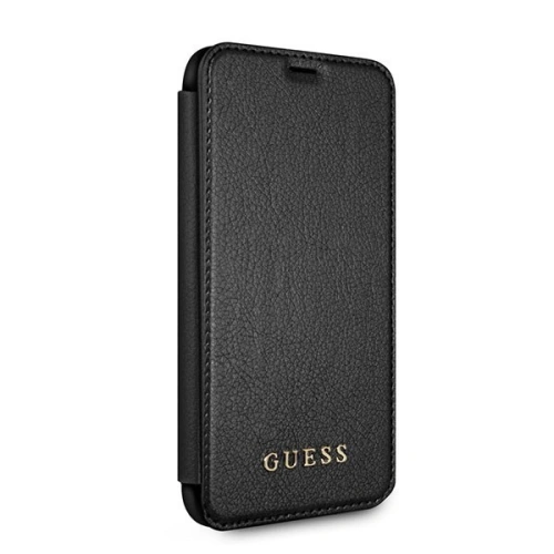 Kup Case Guess GUFLBKPXIGLBK Apple iPhone X/XS schwarz/czarnes Buch Iridescent - GUE026BLK - {ean13} - Sklep Home Screen