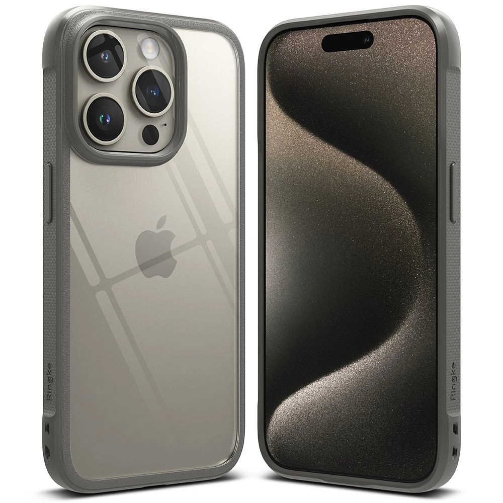 Etui Ringke Fusion Bold Apple iPhone 15 Pro Grey