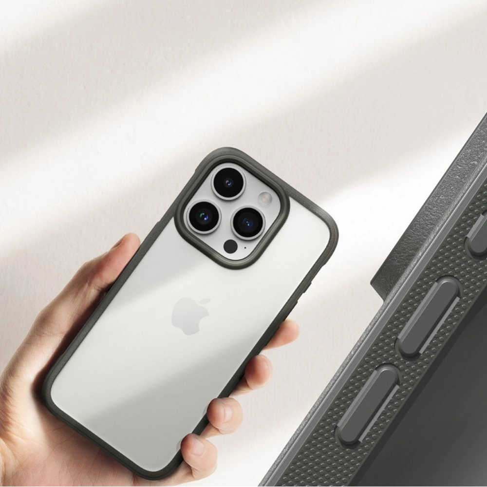Etui Ringke Fusion Bold Apple iPhone 15 Pro Grey
