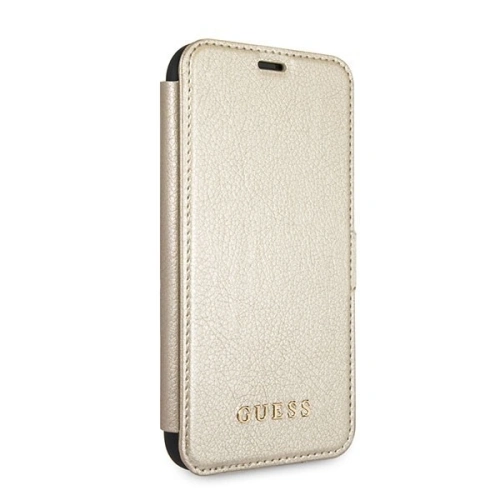 Kup Case Guess GUFLBKPXIGLGO Apple iPhone X/XS gold/złoty Buch Iridescent - GUE027GLD - {ean13} - Sklep Home Screen