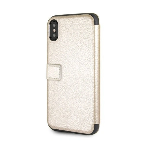 Kup Case Guess GUFLBKPXIGLGO Apple iPhone X/XS gold/złoty Buch Iridescent - GUE027GLD - {ean13} - Sklep Home Screen