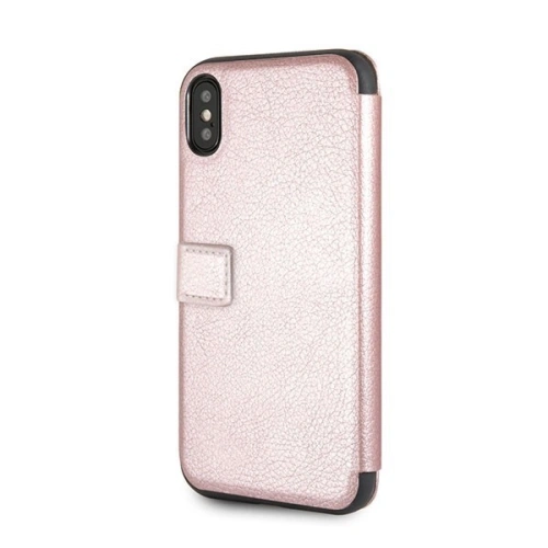 Kup Etui Guess GUFLBKPXIGLRG Apple iPhone X/XS rózsaarany/rózsaszín-arany könyv Irizáló - GUE028RS - {ean13} - Sklep Home Screen