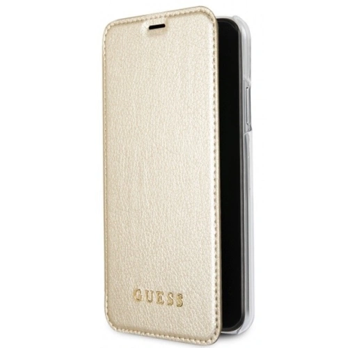 Kup Etui Guess GUFLBKPXIGLTGO Apple iPhone X/XS zlaté book Iridescent - GUE030GLD - {ean13} - Sklep Home Screen