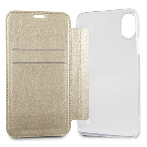 Kup Etui Guess GUFLBKPXIGLTGO Apple iPhone X/XS zlaté book Iridescent - GUE030GLD - {ean13} - Sklep Home Screen