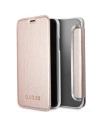 Etui Guess GUFLBKPXIGLTRG Apple iPhone X/XS růžové zlato/růžovo-zlaté kniha Iridescent