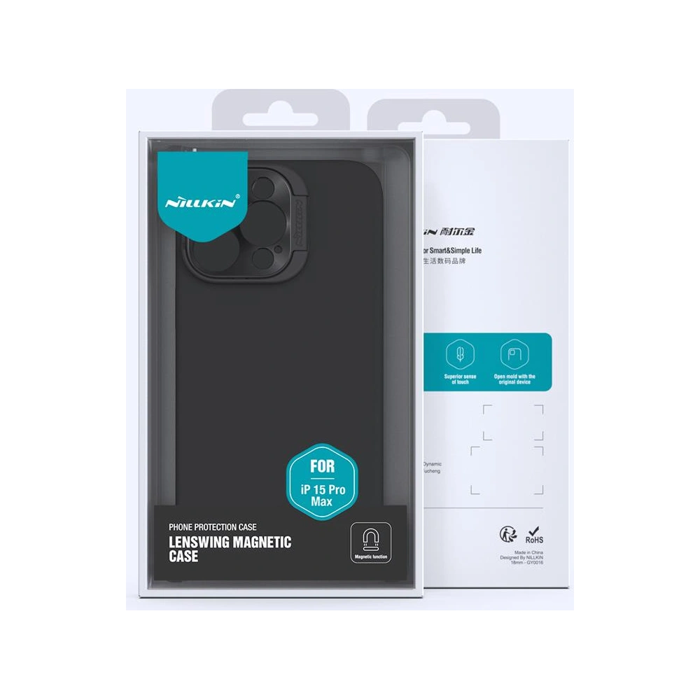 Etui Nillkin Lenswing Magnetic Apple iPhone 15 Pro Max Black/Czarny