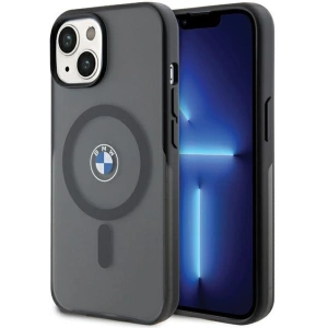 Etui BMW BMHMP15SDSLK Apple iPhone 15 hardcase IML Signature MagSafe czarny/black