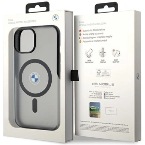 Etui BMW BMHMP15SDSLK Apple iPhone 15 hardcase IML Signature MagSafe czarny/black