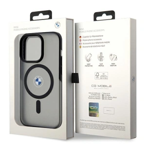 Buy BMW BMHMP15XDSLK Apple iPhone 15 Pro Max hardcase IML Signature MagSafe black - BMW517 - {ean13} - Home Screen Store Europe