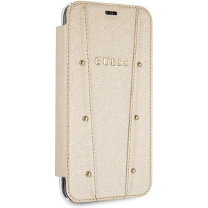 Kup Case Guess GUFLBKPXKAILGO Apple iPhone X / XS Buch Kaia Saffiano gold - GUE2980 - {ean13} - Sklep Home Screen