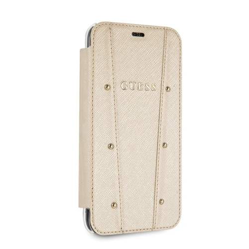 Kup Guess Apple Husă GUFLBKPXKAILGO iPhone X / XS carte Kaia Saffiano auriu / auriu - GUE2980 - {ean13} - Sklep Home Screen