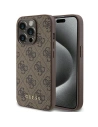 Etui Guess GUHCP15LG4GFBR Apple iPhone 15 Pro hard case 4G Metal Gold Logo brązowy/brown