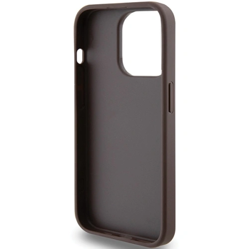Kup Case Guess GUHCP15LG4GFBR Apple iPhone 15 Pro Hartschale 4G Metall Gold Logo braun/brown - GUE2981 - {ean13} - Sklep Home Screen