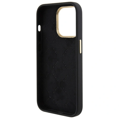 Kup Case Guess GUHCP15LM4DGPK Apple iPhone 15 Pro Hardcase Silikon Logo Strass 4G schwarz/black - GUE2982 - {ean13} - Sklep Home Screen