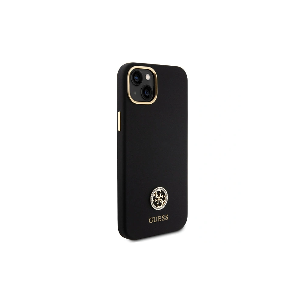 Etui Guess GUHCP15M4DGPK Apple iPhone 15 Plus / 14 Plus hardcase Silicone Logo Strass 4G czarny/black