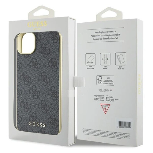 Kup Guess Apple Husă GUHCP15MGF4GGR iPhone 15 Plus / 14 Plus husă 4G Charms Collection gri/gri - GUE2984 - {ean13} - Sklep Home Screen