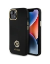 Etui Guess GUHCP15SM4DGPK Apple iPhone 15 hardcase Silicone Logo Strass 4G černý/black