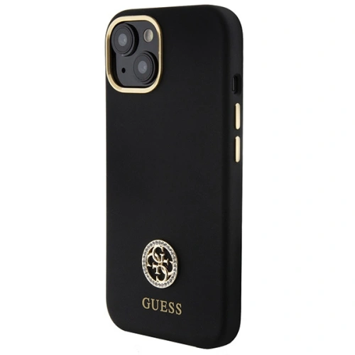 Kup Etui Guess GUHCP15SM4DGPK Apple iPhone 15 hardcase Silicone Logo Strass 4G černý/black - GUE2985 - {ean13} - Sklep Home Screen