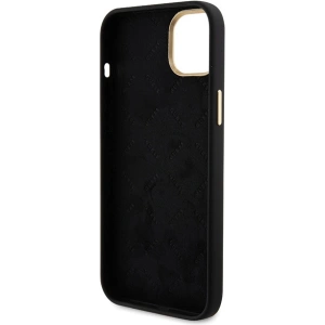 Etui Guess GUHCP15SM4DGPK Apple iPhone 15 hardcase Silicone Logo Strass 4G czarny/black