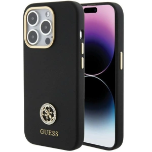 Kup Guess Apple Carcasă GUHCP15XM4DGPK iPhone 15 Pro Max hardcase Silicone Logo Strass 4G negru/negru - GUE2986 - {ean13} - Sklep Home Screen