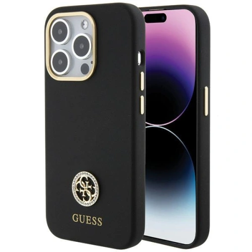 Kup Etui Guess GUHCP15XM4DGPK Apple iPhone 15 Pro Max hardcase silikonové logo strass 4G černá/black - GUE2986 - {ean13} - Sklep Home Screen