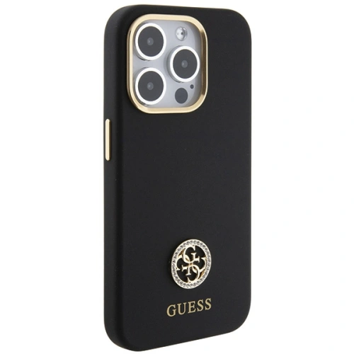 Kup Etui Guess GUHCP15XM4DGPK Apple iPhone 15 Pro Max hardcase silikonové logo strass 4G černá/black - GUE2986 - {ean13} - Sklep Home Screen