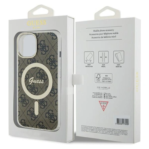 Kup Guess Apple Husă GUHMP15MH4STW iPhone 15 Plus / 14 Plus IML 4G MagSafe maro/maro - GUE2989 - {ean13} - Sklep Home Screen