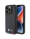 Etui BMW BMHCP15L22PTDK Apple iPhone 15 Pro kožené razítko Tricolor černá/black