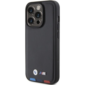 Etui BMW BMHCP15L22PTDK Apple iPhone 15 Pro Leather Stamp Tricolor czarny/black