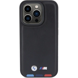 Etui BMW BMHCP15L22PTDK Apple iPhone 15 Pro Leather Stamp Tricolor czarny/black