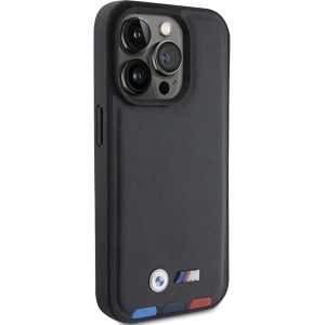 Etui BMW BMHCP15L22PTDK Apple iPhone 15 Pro Leather Stamp Tricolor czarny/black