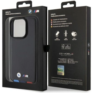 Etui BMW BMHCP15L22PTDK Apple iPhone 15 Pro Leather Stamp Tricolor czarny/black