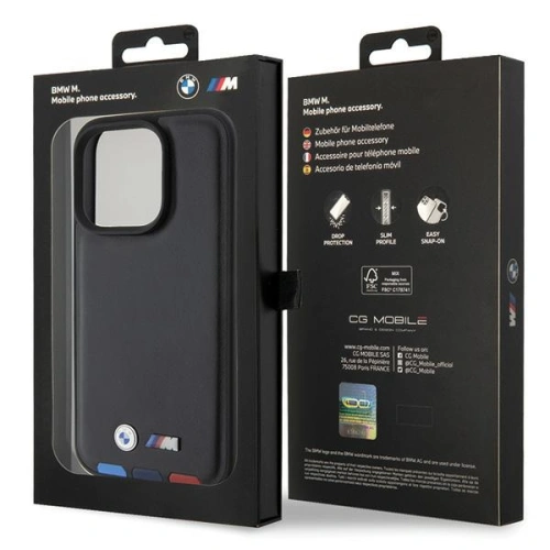 Kup Etui BMW BMHCP15L22PTDK Apple iPhone 15 Pro kožené razítko Tricolor černá/black - BMW518 - {ean13} - Sklep Home Screen
