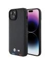 Etui BMW BMHCP15M22PTDK Apple iPhone 15 Plus / 14 Plus kožené razítko trikolóra černá/black