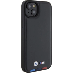 Kup BMW Apple Husă BMHCP15M22PTDK iPhone 15 Plus / 14 Plus Ștampilă din piele Tricolor negru/negru - BMW519 - {ean13} - Sklep Home Screen
