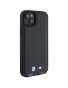 Kup BMW Apple Husă BMHCP15M22PTDK iPhone 15 Plus / 14 Plus Ștampilă din piele Tricolor negru/negru - BMW519 - {ean13} - Sklep Home Screen