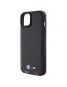Kup BMW Apple Husă BMHCP15M22PTDK iPhone 15 Plus / 14 Plus Ștampilă din piele Tricolor negru/negru - BMW519 - {ean13} - Sklep Home Screen