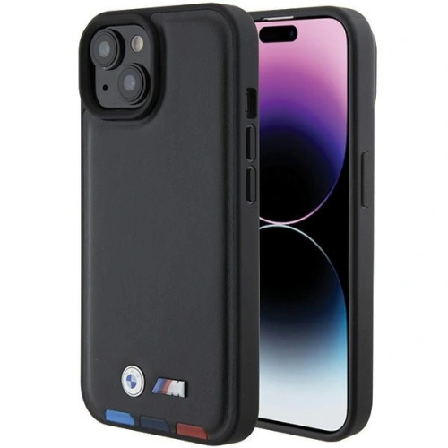 Kup Etui BMW BMHCP15S22PTDK Apple iPhone 15 Leather Stamp Tricolor černá/black - BMW520 - {ean13} - Sklep Home Screen