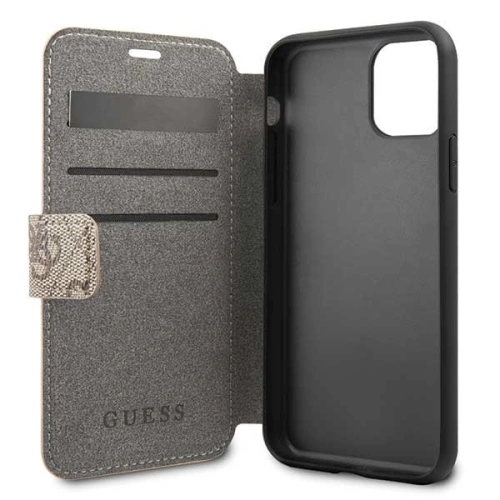 Kup Etui Guess GUFLBKSN614GB Apple iPhone 11 brown/brązowy book 4G - GUE037BR - {ean13} - Sklep Home Screen