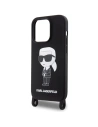 Kup Karl Lagerfeld Apple Caz KLHCP15LSCBSKNK iPhone 15 Pro hardcase Crossbody Silicone Ikonik negru/negru - KLD1737 - {ean13} - Sklep Home Screen