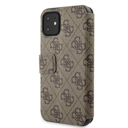 Kup Etui Guess GUFLBKSN614GB Apple iPhone 11 brown/brązowy book 4G - GUE037BR - {ean13} - Sklep Home Screen
