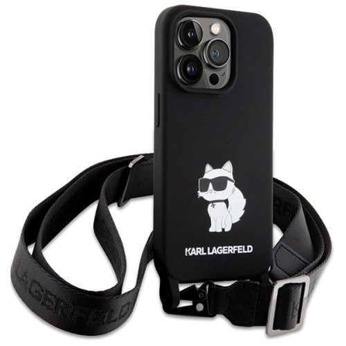 Kup Etui Karl Lagerfeld KLHCP15XSCBSCNK Apple iPhone 15 Pro Max hardcase Crossbody Silicone Choupette černý/black - KLD1740 - {ean13} - Sklep Home Screen