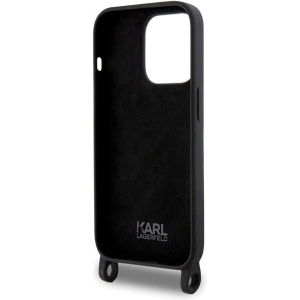 Buy Karl Lagerfeld KLHCP15XSCBSCNK Apple iPhone 15 Pro Max hardcase Crossbody Silicone Choupette black - KLD1740 - {ean13} - Home Screen Store Europe