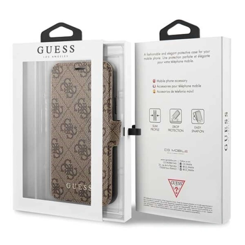 Kup Etui Guess GUFLBKSN614GB Apple iPhone 11 brown/brązowy book 4G - GUE037BR - {ean13} - Sklep Home Screen