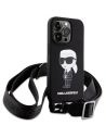 Kup Etui Karl Lagerfeld KLHCP15XSCBSKNK Apple iPhone 15 Pro Max hardcase Crossbody Silicone Ikonik černý/black - KLD1741 - {ean13} - Sklep Home Screen