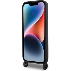 Buy Karl Lagerfeld KLHCP15XSCBSKNK Apple iPhone 15 Pro Max hardcase Crossbody Silicone Ikonik black - KLD1741 - {ean13} - Home Screen Store Europe