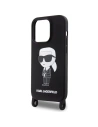 Kup Etui Karl Lagerfeld KLHCP15XSCBSKNK Apple iPhone 15 Pro Max hardcase Crossbody Silicone Ikonik černý/black - KLD1741 - {ean13} - Sklep Home Screen