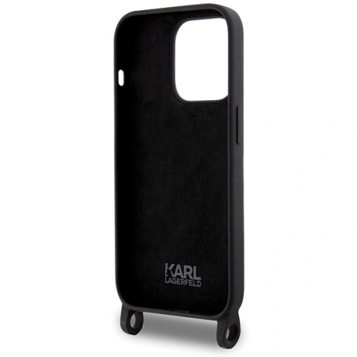 Kup Case Karl Lagerfeld KLHCP15XSCBSKNK Apple iPhone 15 Pro Max Hardcase Crossbody Silikon Ikonik schwarz/black - KLD1741 - {ean13} - Sklep Home Screen