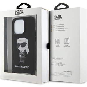 Kup Etui Karl Lagerfeld KLHCP15XSCBSKNK Apple iPhone 15 Pro Max hardcase Crossbody Silicone Ikonik czarny/black - KLD1741 - {ean13} - Sklep Home Screen